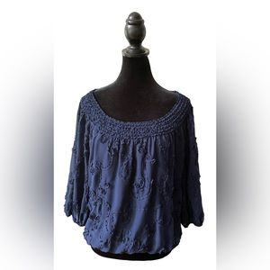 Studio M: Navy Blue Blouse